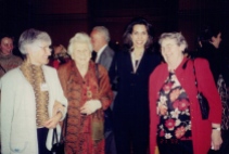 Elsa with Katalin Hevesi, Dr Myriam David and Geneviev Appell